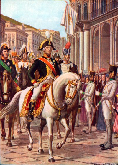 Le retour de Ferdinand IV à Naples - Tancredi Scarpelli